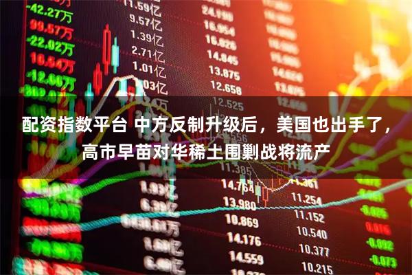 配资指数平台 中方反制升级后，美国也出手了，高市早苗对华稀土围剿战将流产