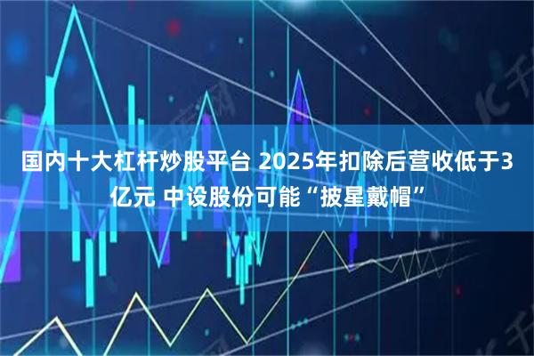 国内十大杠杆炒股平台 2025年扣除后营收低于3亿元 中设股份可能“披星戴帽”